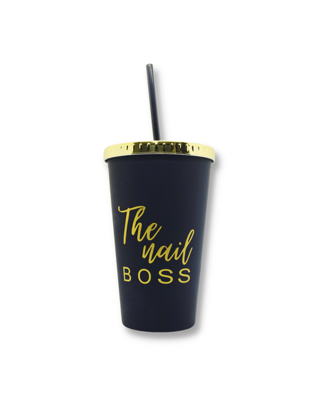 BLACK TUMBLER- THE NAIL BOSS